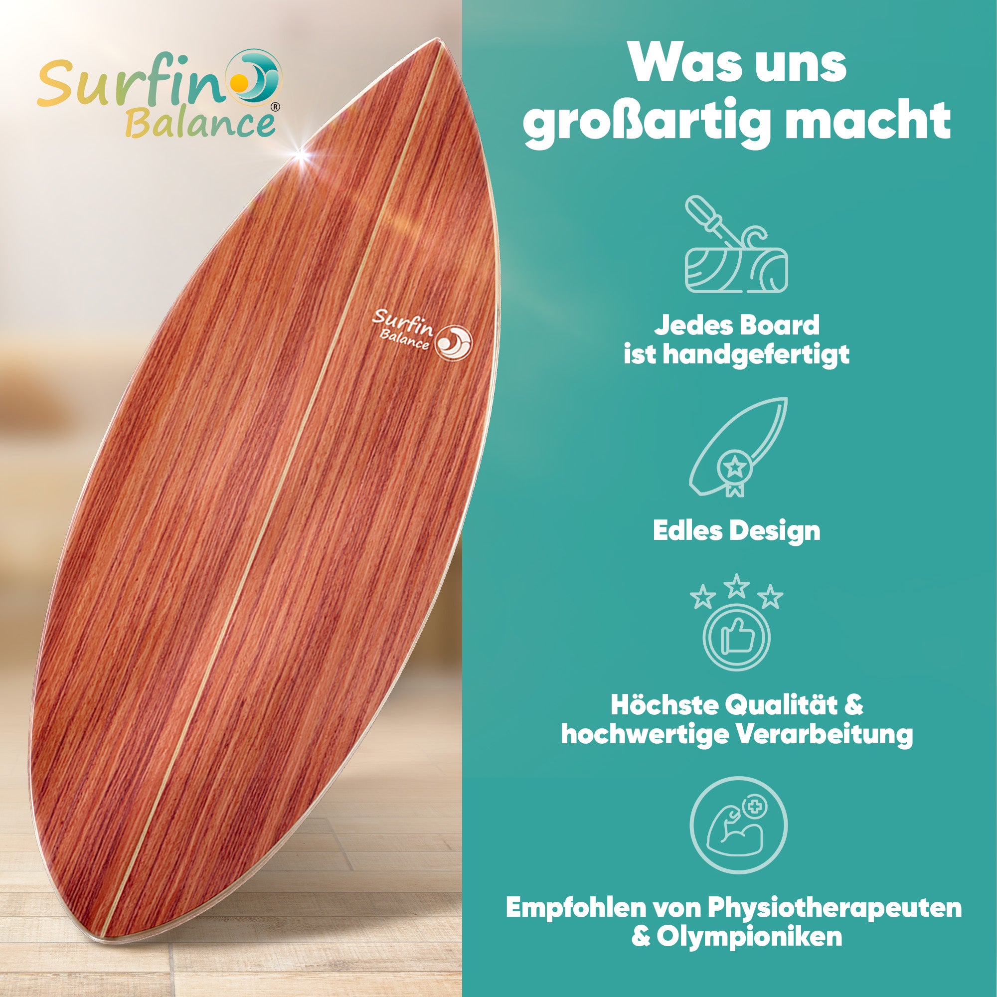 Surfin Balance Board Komplett-Set