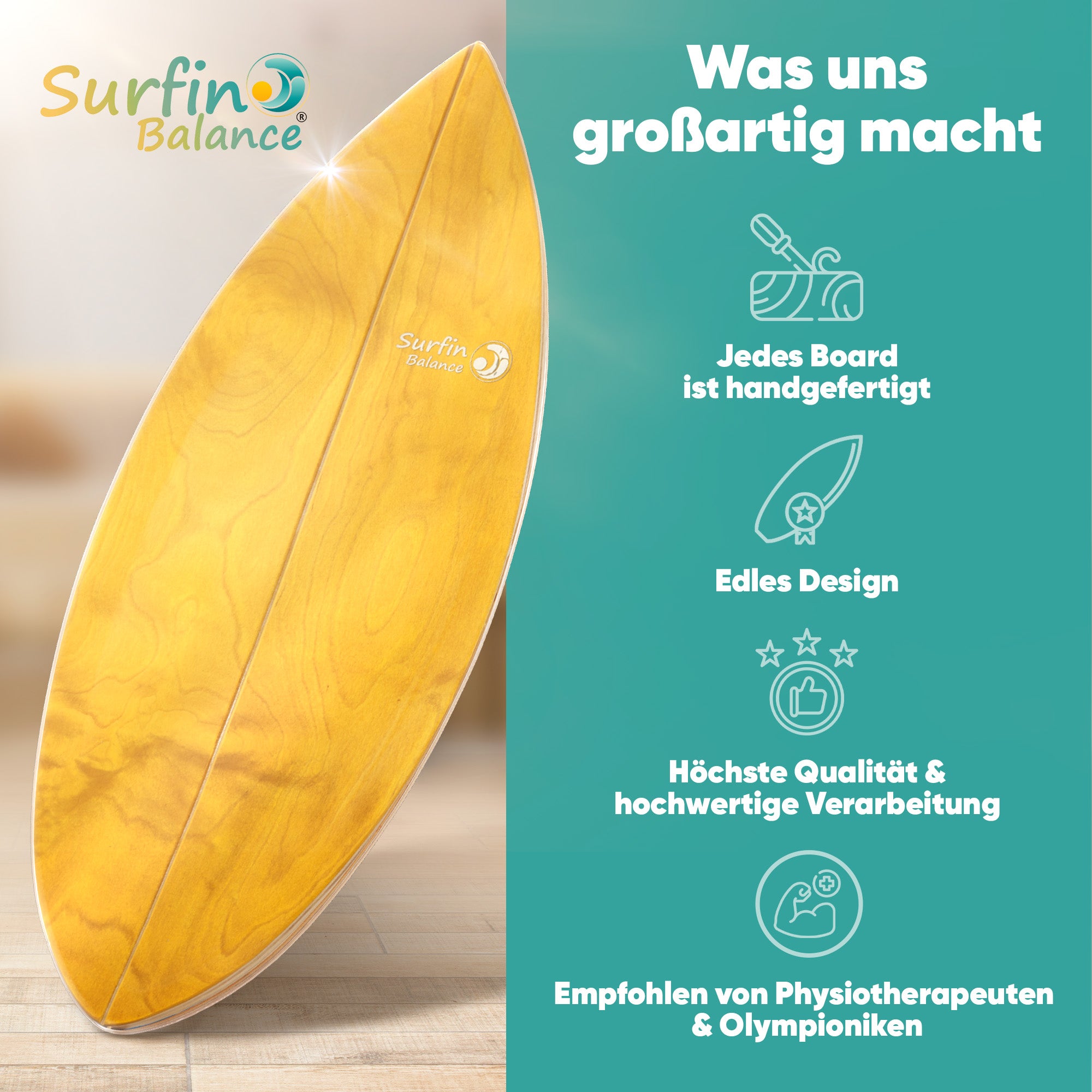 Surfin Balance Board Komplett-Set