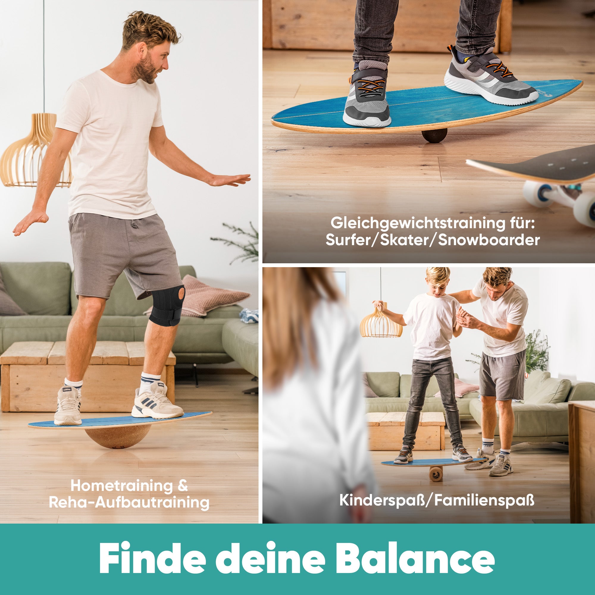 Surfin Balance Board Komplett-Set