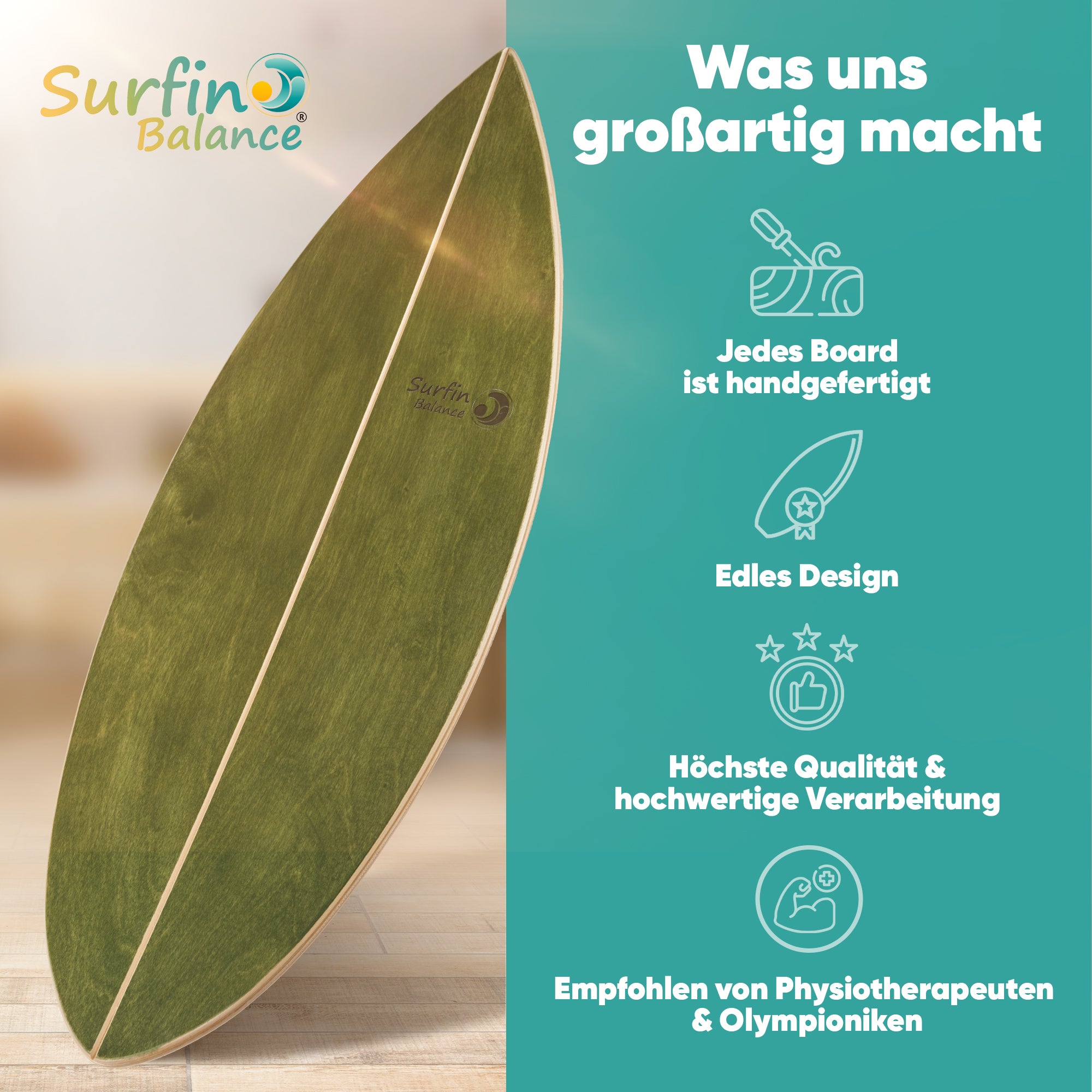 Surfin Balance Board Komplett-Set