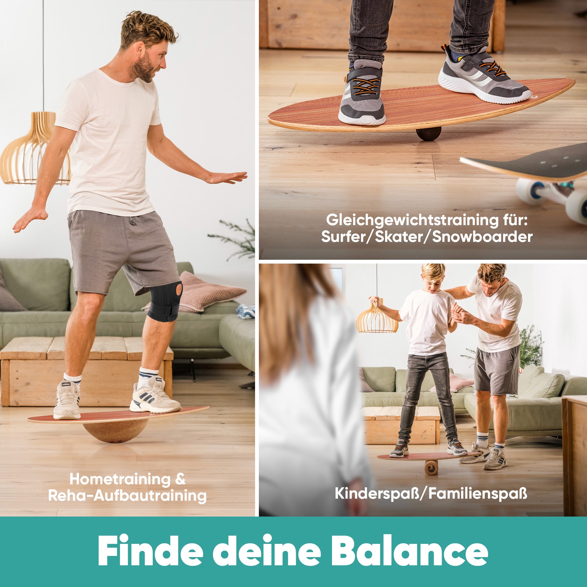 Surfin Balance Board Komplett-Set