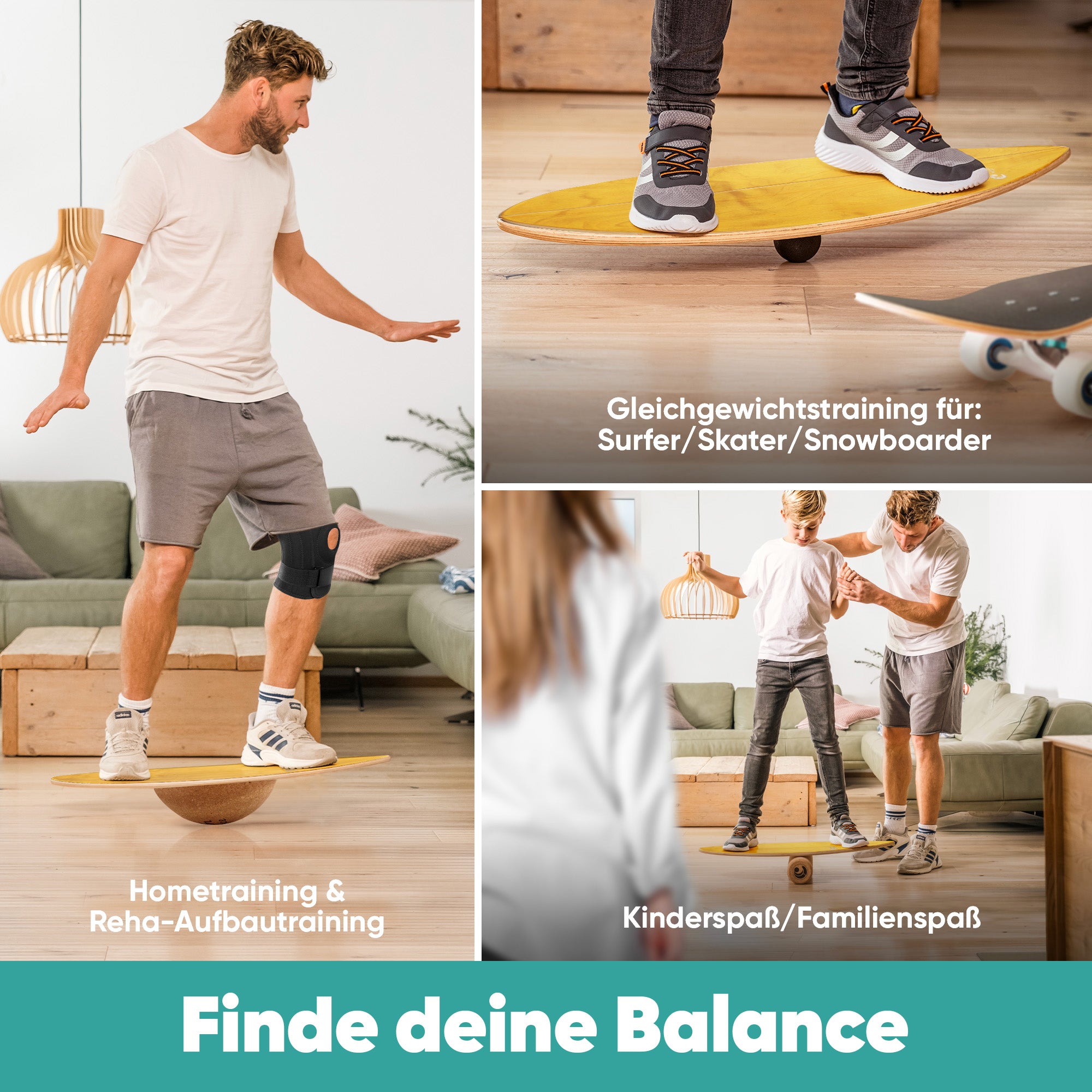 Surfin Balance Board Komplett-Set