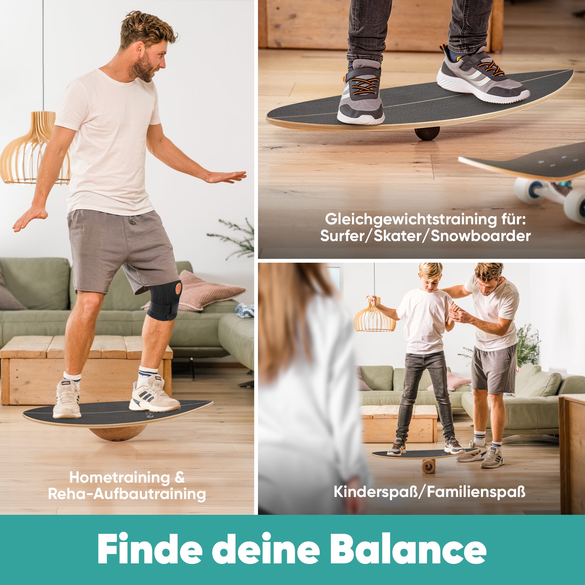 Surfin Balance Board Komplett-Set