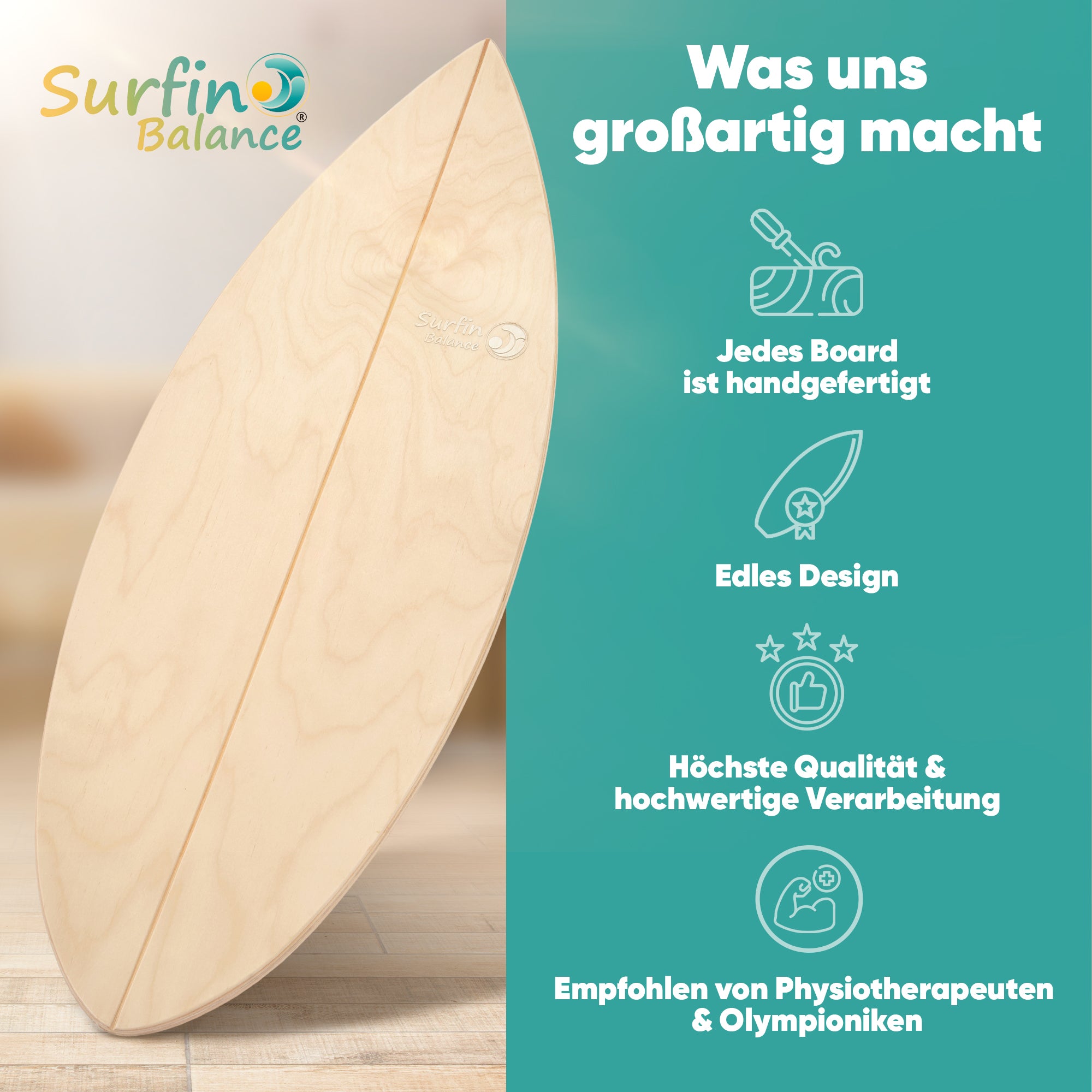 Surfin Balance Board Komplett-Set