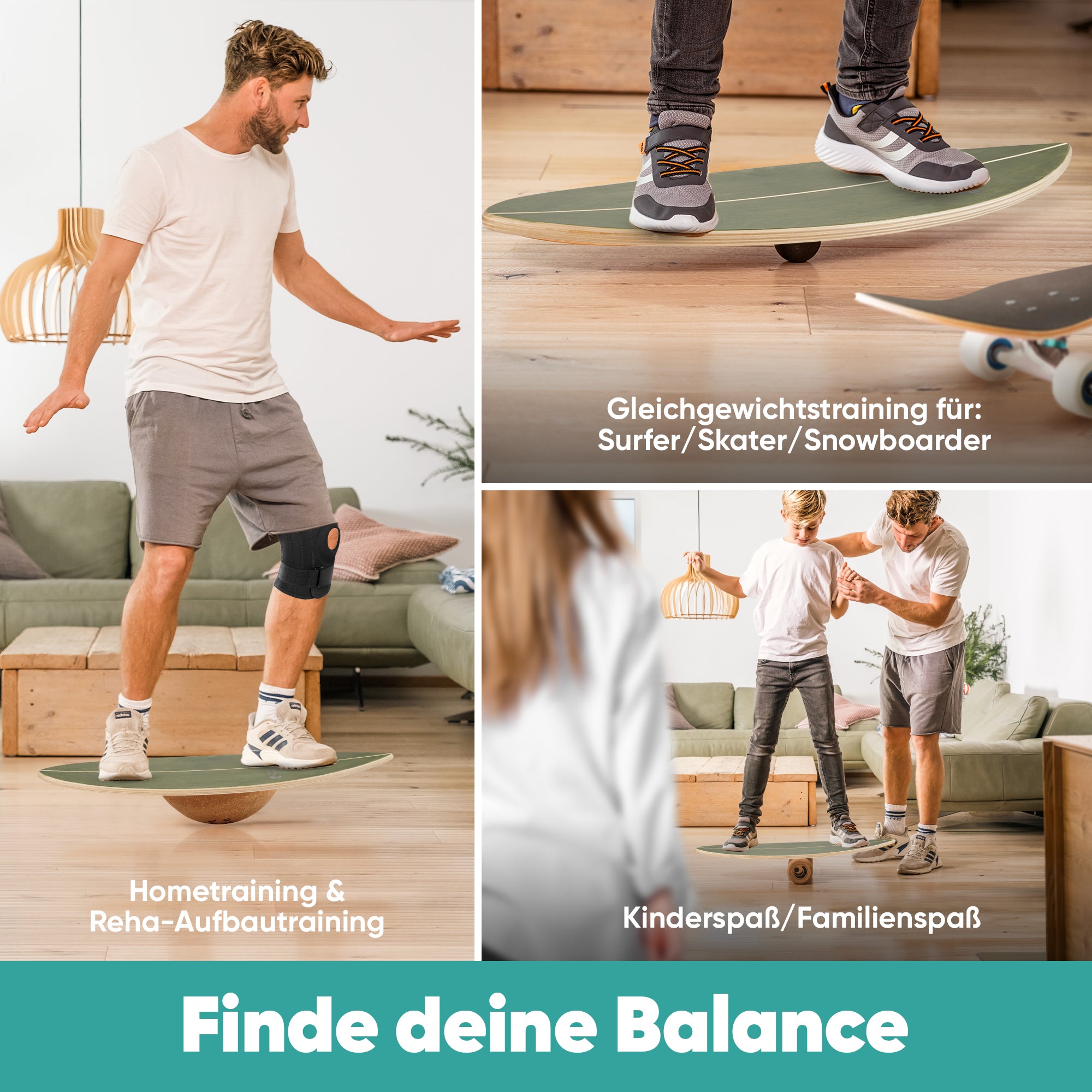 Surfin Balance Board Komplett-Set