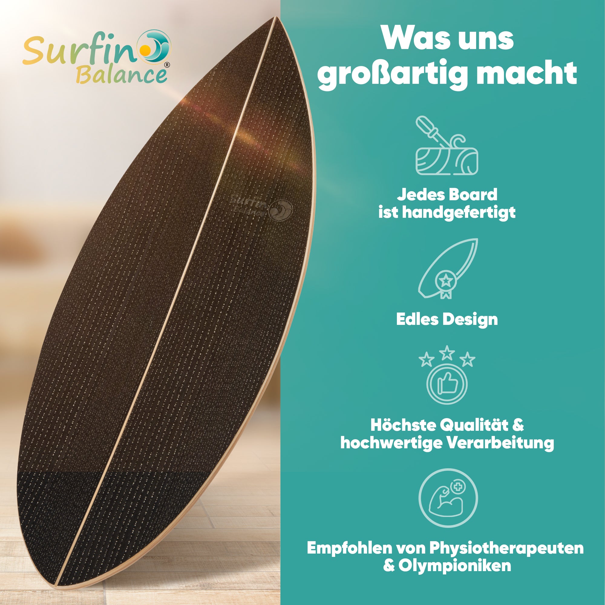 Surfin Balance Board Komplett-Set